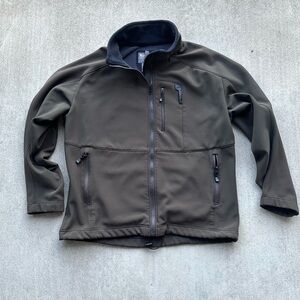 Simms Fishing Jacket Men Size Large Fleece Lined Zip Up Outdoor